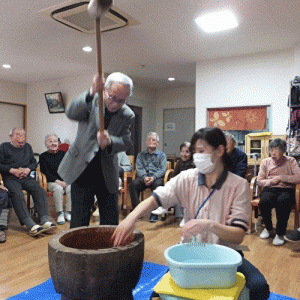 餅つき③